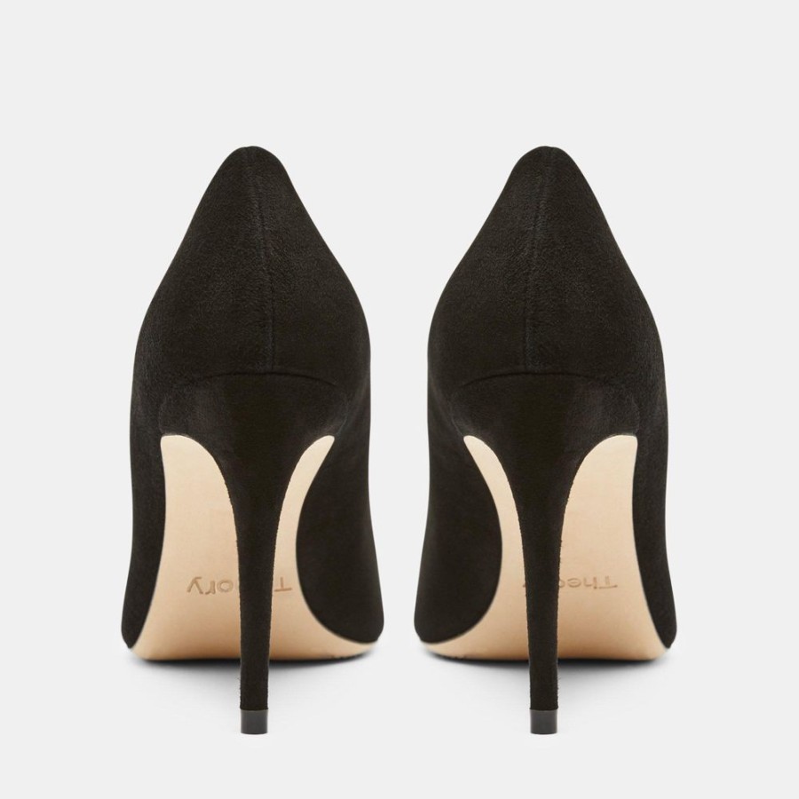 Women Theory Outlet | City 85 Pump In Suede Black