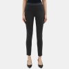 Women Theory Outlet | Legging In Heathered Stretch Knit Ponte Charcoal