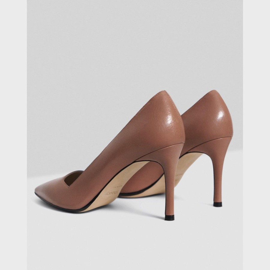 Women Theory Outlet | Pump In Leather Deep Salt