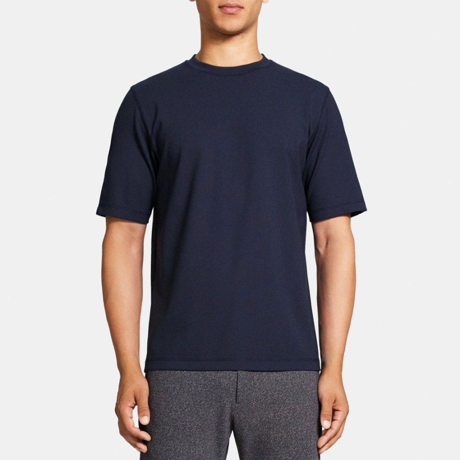 Men Theory Outlet | Short-Sleeve Tee In Stretch Jersey