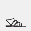 Women Theory Outlet | Strappy Sandal In Leather Black