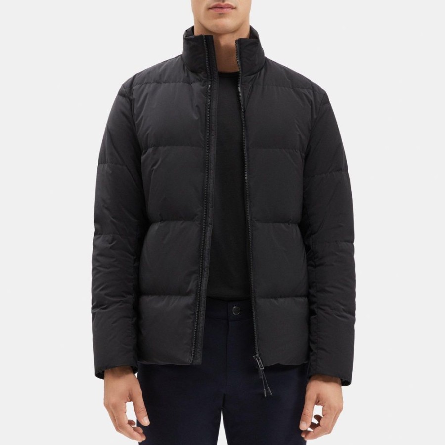 Men Theory Outlet | Puffer Jacket In City Poly Black