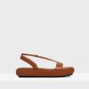 Women Theory Outlet | Donut Platform Sandal In Leather Copper