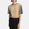 Women Theory Outlet | Silk Combo Tee Wheat