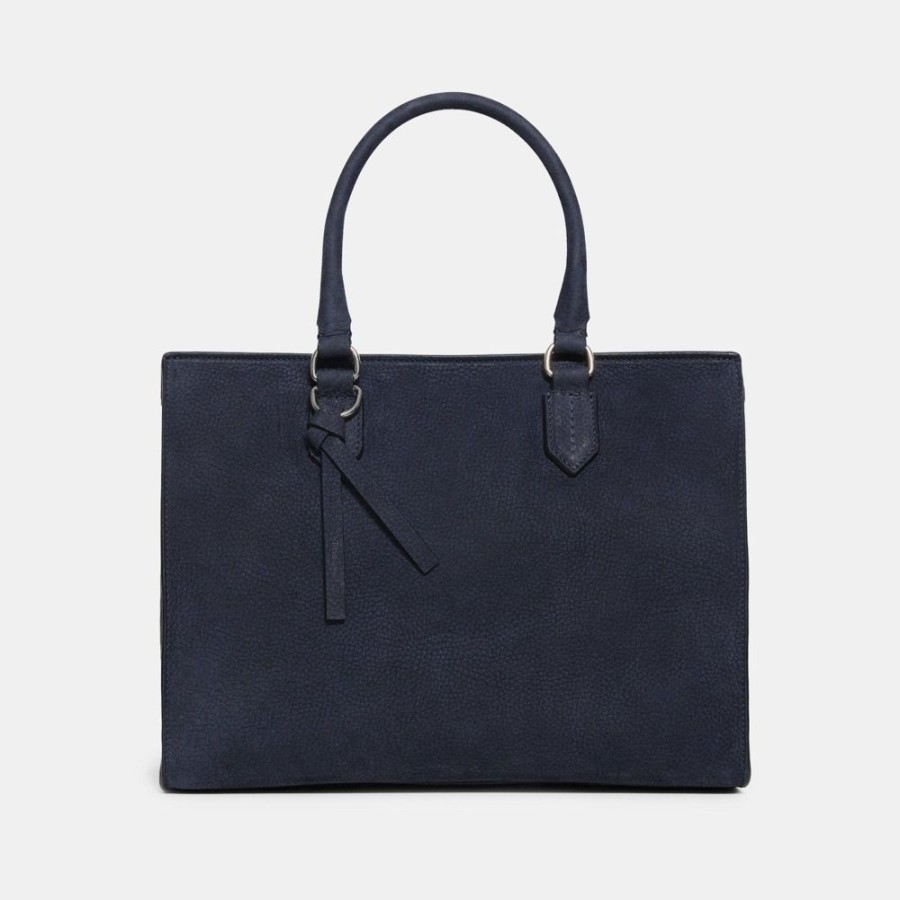 Women Theory Outlet | Carry-All Bag In Leather High Tide