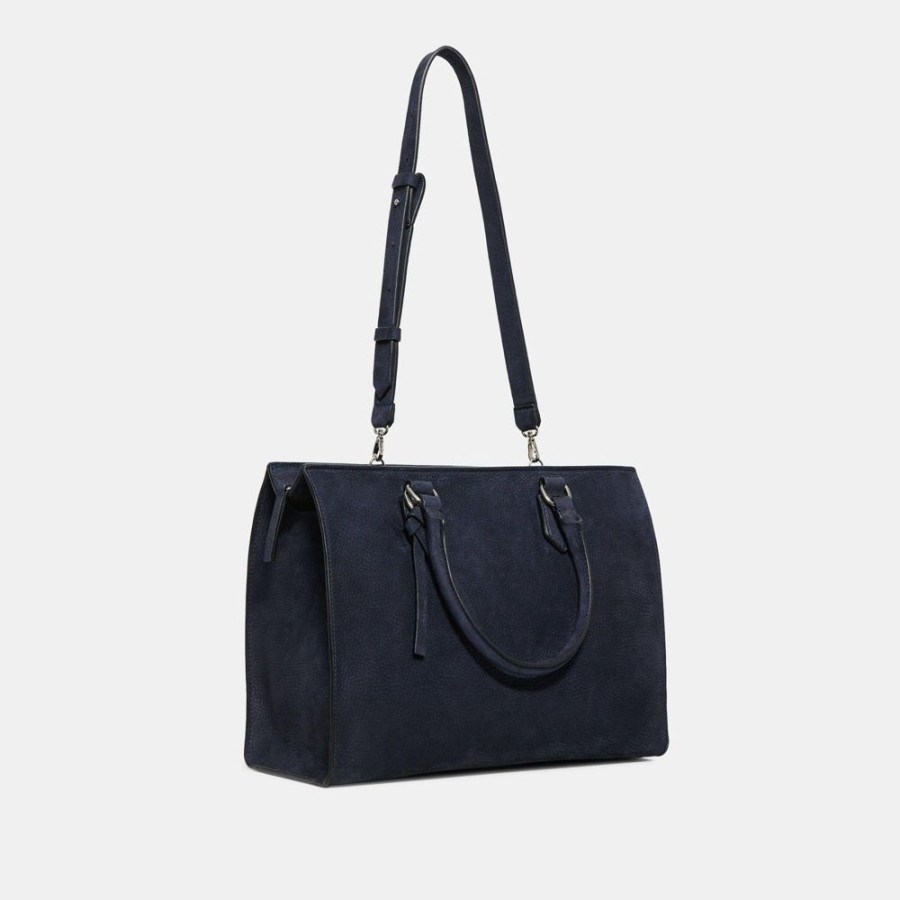 Women Theory Outlet | Carry-All Bag In Leather High Tide