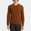 Men Theory Outlet | V-Neck Sweater In Cashmere Copper