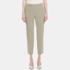 Women Theory Outlet | Cropped Slim Pull-On Pant In Crepe