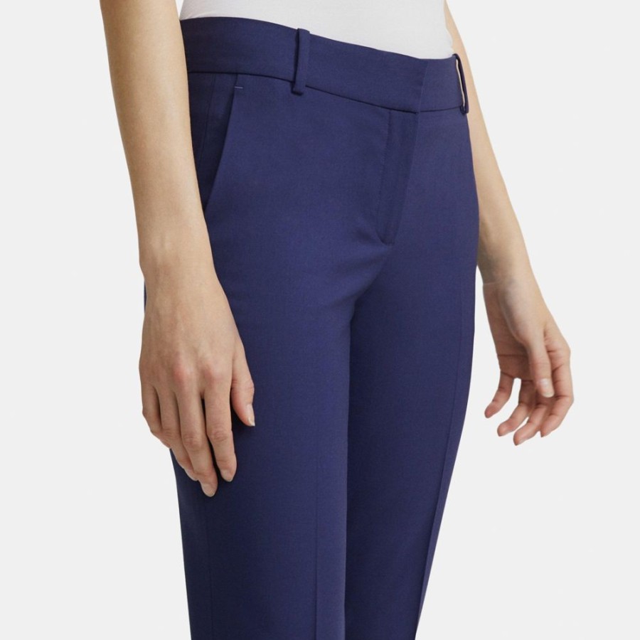 Women Theory Outlet | Straight Trouser In Stretch Wool