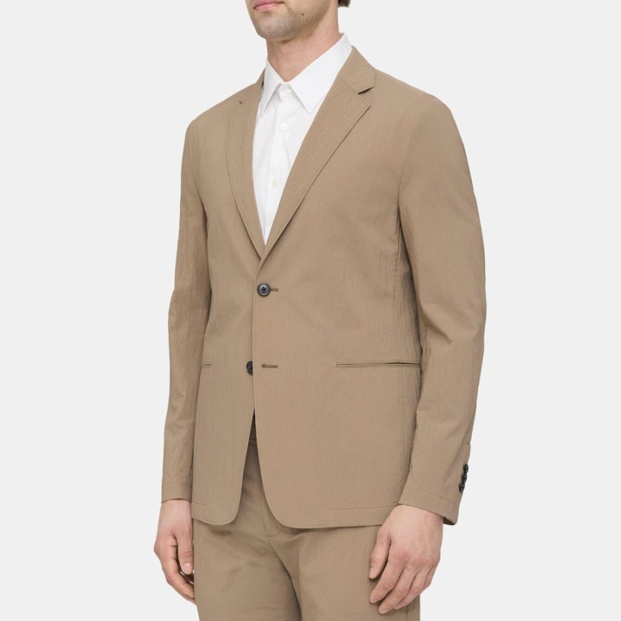 Men Theory Outlet | Unstructured Blazer In Nylon Blend Fossil