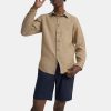 Men Theory Outlet | Standard-Fit Shirt In Linen Sepia