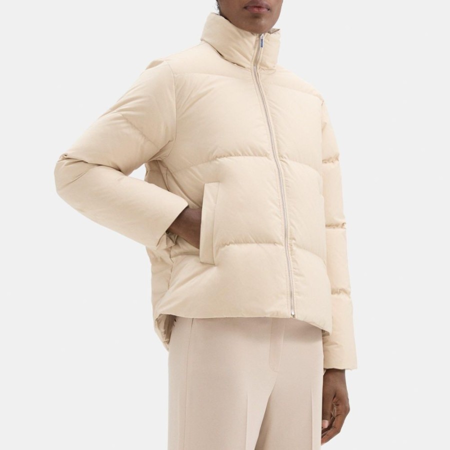 Women Theory Outlet | Puffer Jacket In City Poly