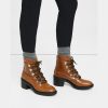 Women Theory Outlet | Hiking Boot In Leather Luggage