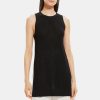 Women Theory Outlet | Cut-Out Tunic In Cotton Black