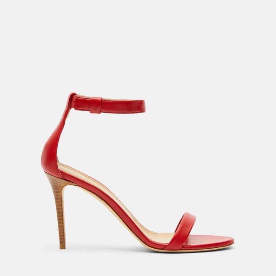 Women Theory Outlet | Nappa High Heel Sandal Red