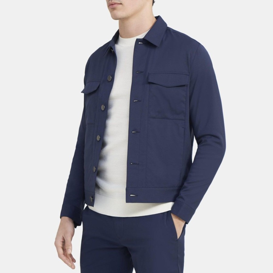 Men Theory Outlet | Trucker Jacket In Neoteric Victory