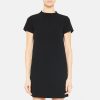 Women Theory Outlet | Mockneck Shift Dress Black