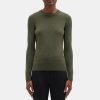 Women Theory Outlet | Crewneck Sweater In Cashmere Grape Leaf