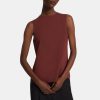 Women Theory Outlet | Shell Top In Silk Georgette Oxblood