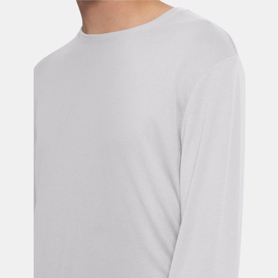 Men Theory Outlet | Long-Sleeve Tee In Modal Jersey Gravity