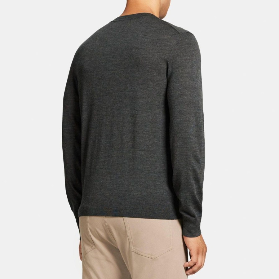 Men Theory Outlet | Crewneck Sweater In Merino Wool