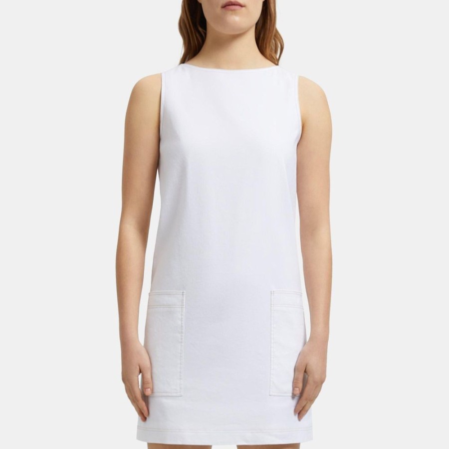 Women Theory Outlet | Sleeveless Shift Dress In Linen