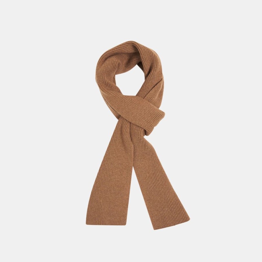 Men Theory Outlet | Scarf In Ribbed Cashmere Haystack