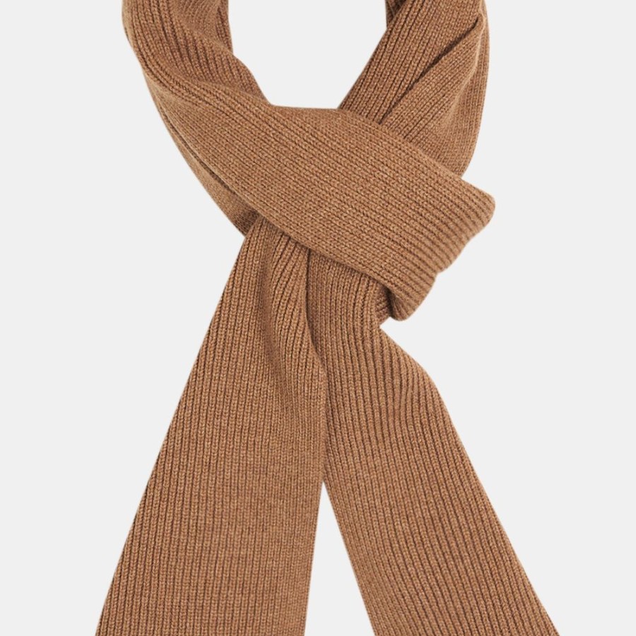 Men Theory Outlet | Scarf In Ribbed Cashmere Haystack