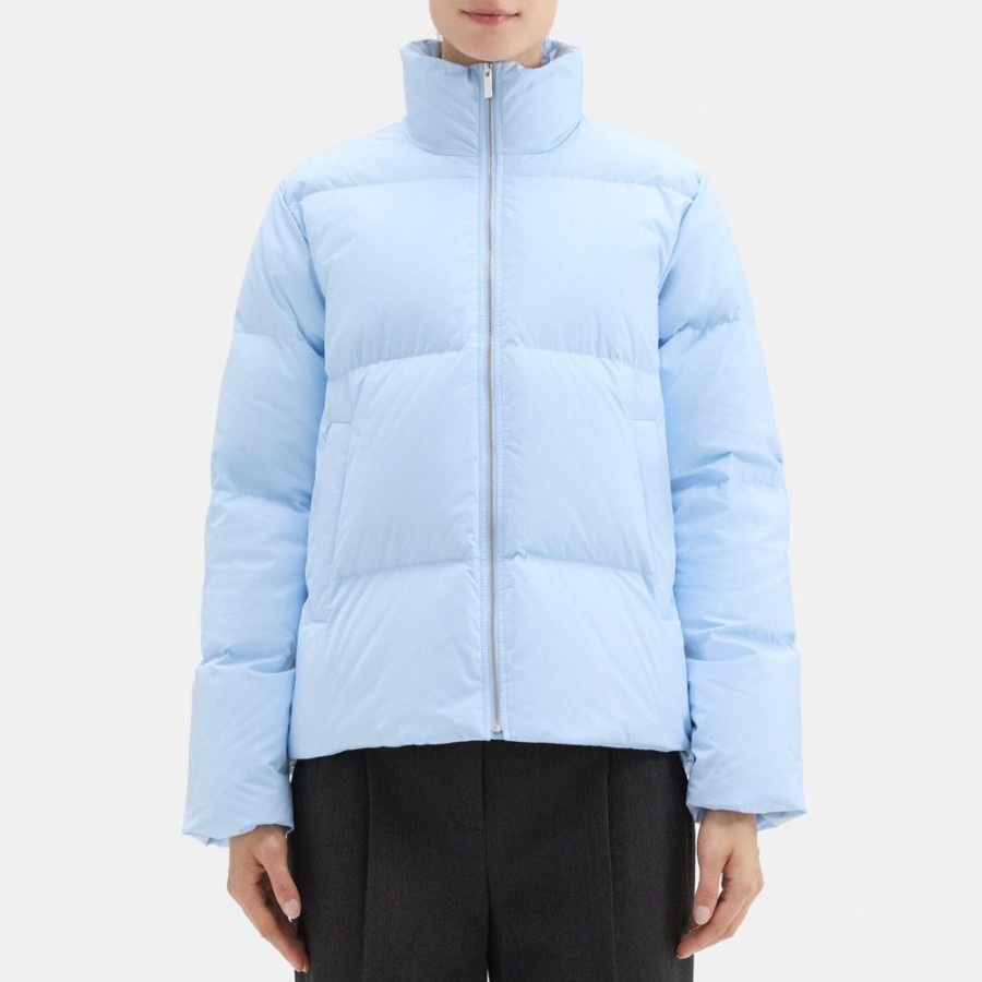 Women Theory Outlet | Puffer Jacket In City Poly Daylight