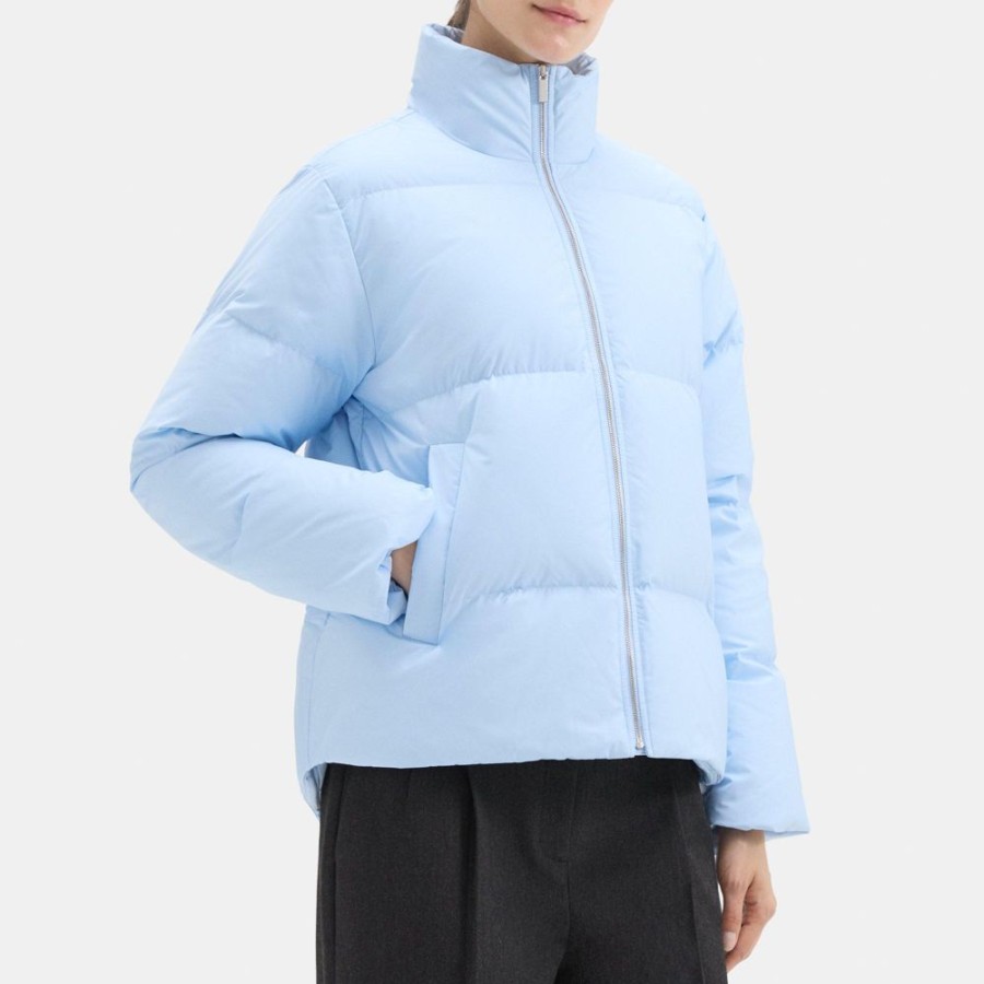 Women Theory Outlet | Puffer Jacket In City Poly Daylight