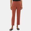 Women Theory Outlet | Slim Cropped Pull-On Pant In Crepe