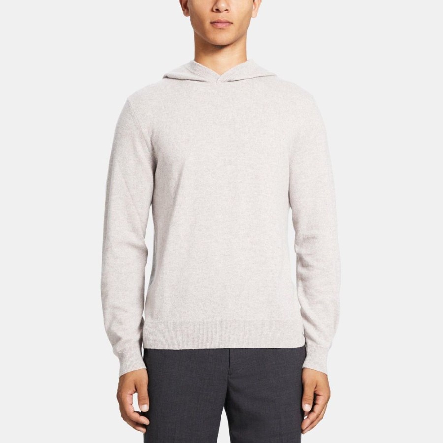 Men Theory Outlet | Hoodie In Cashmere Chanterelle Melange Mouline