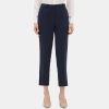 Women Theory Outlet | Slim Cropped Pant In Crepe New Navy