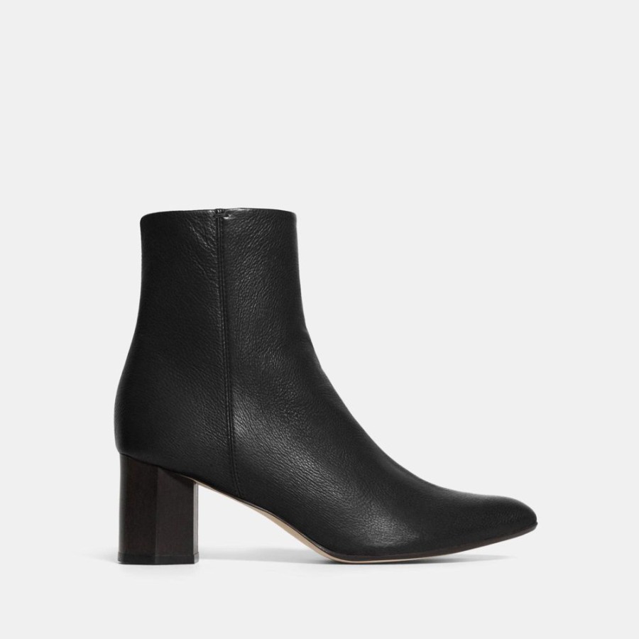 Women Theory Outlet | Ankle Bootie In Leather