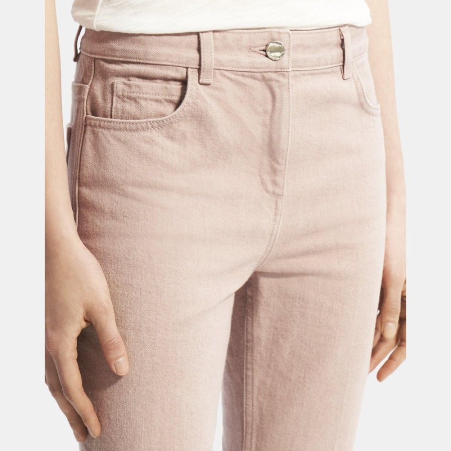 Women Theory Outlet | 5-Pocket Flare Jean In Dyed Denim Blush