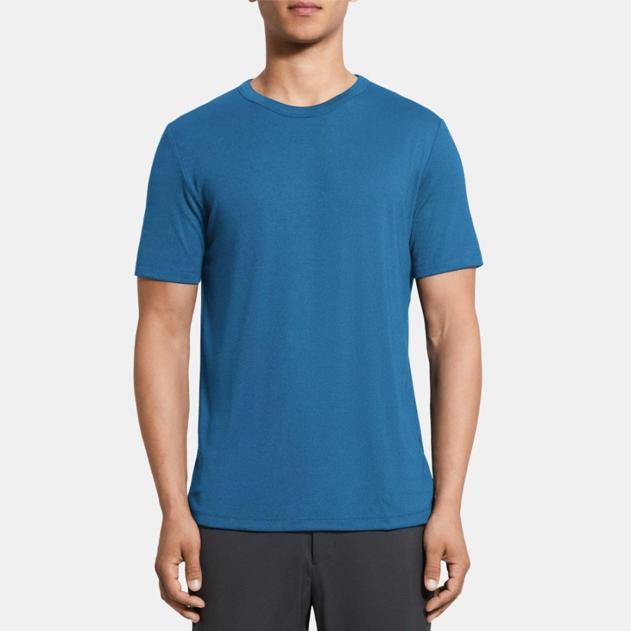 Men Theory Outlet | Essential Tee In Modal Jersey Midnight