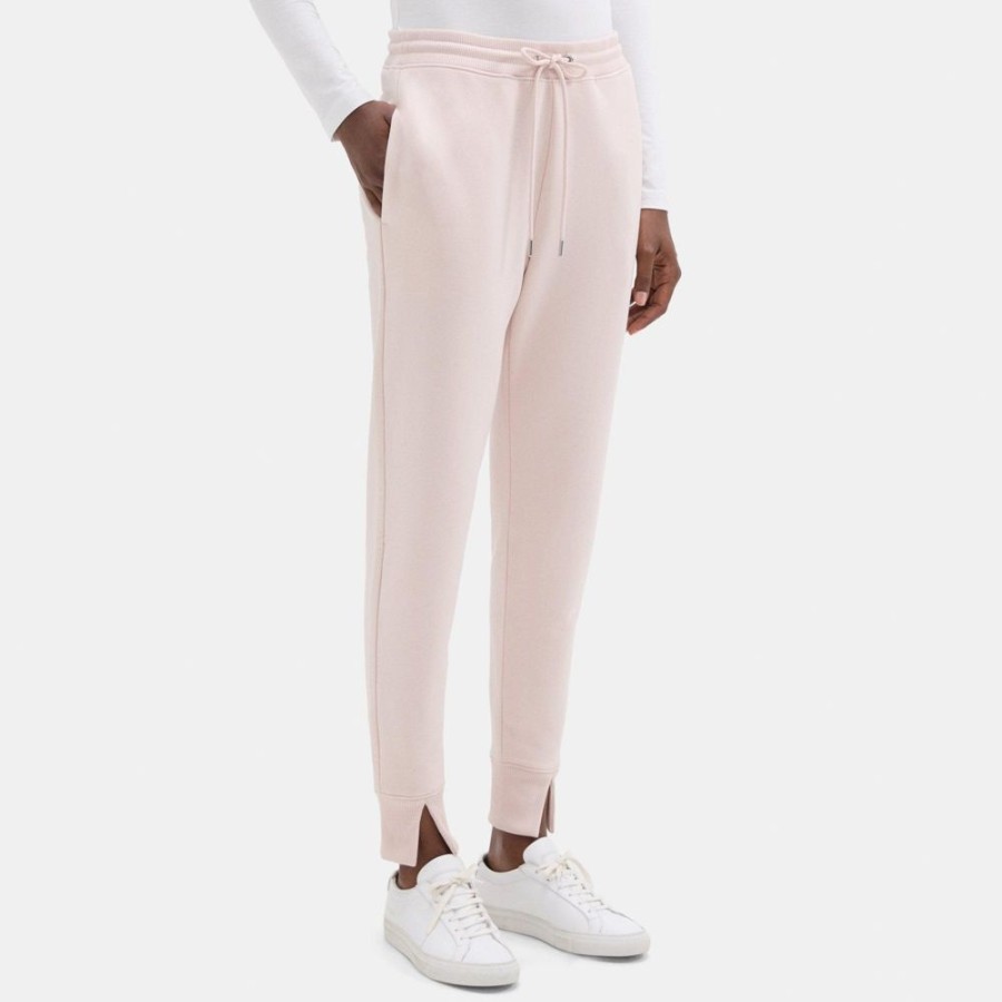 Women Theory Outlet | Jogger In Cloud Fleece Dried Petal