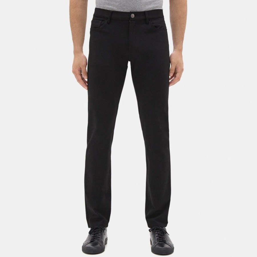 Men Theory Outlet | Slim-Fit Five-Pocket Jean In Tech Ponte Black