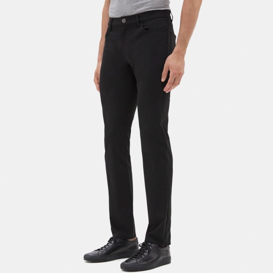 Men Theory Outlet | Slim-Fit Five-Pocket Jean In Tech Ponte Black