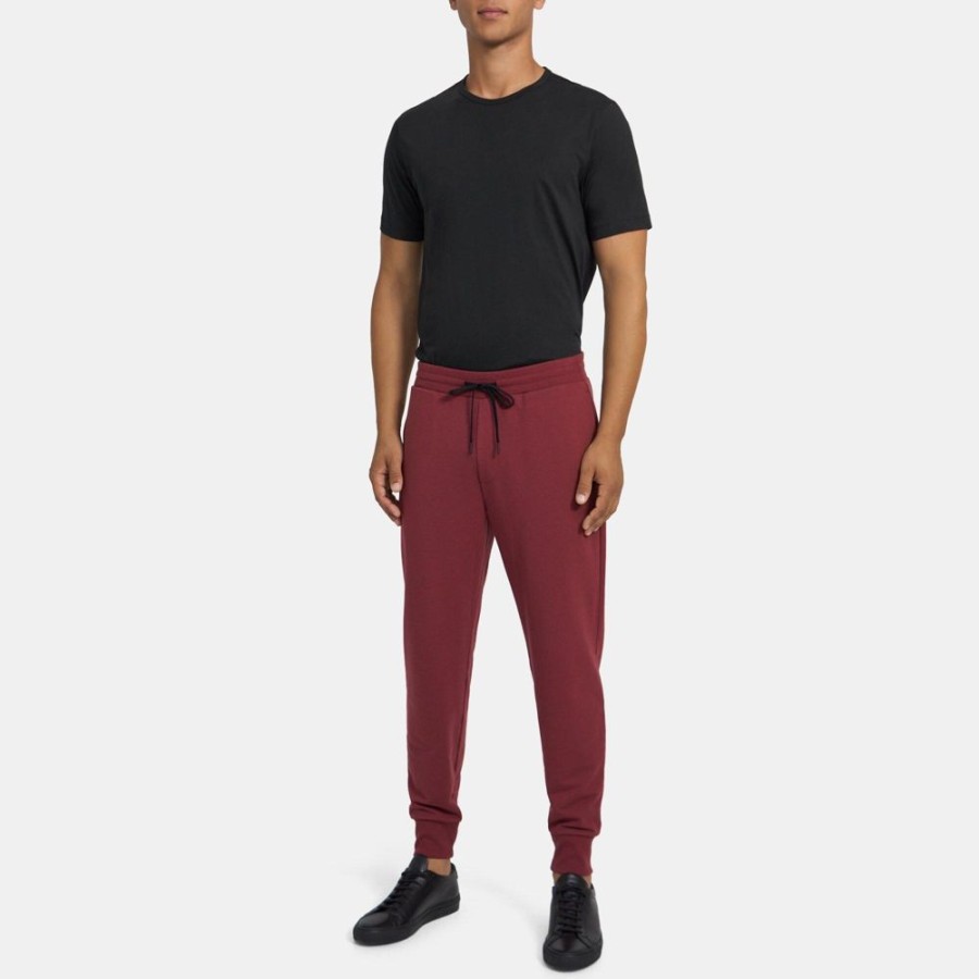 Men Theory Outlet | Essential Sweatpant In Cloud Fleece Dk Sierra