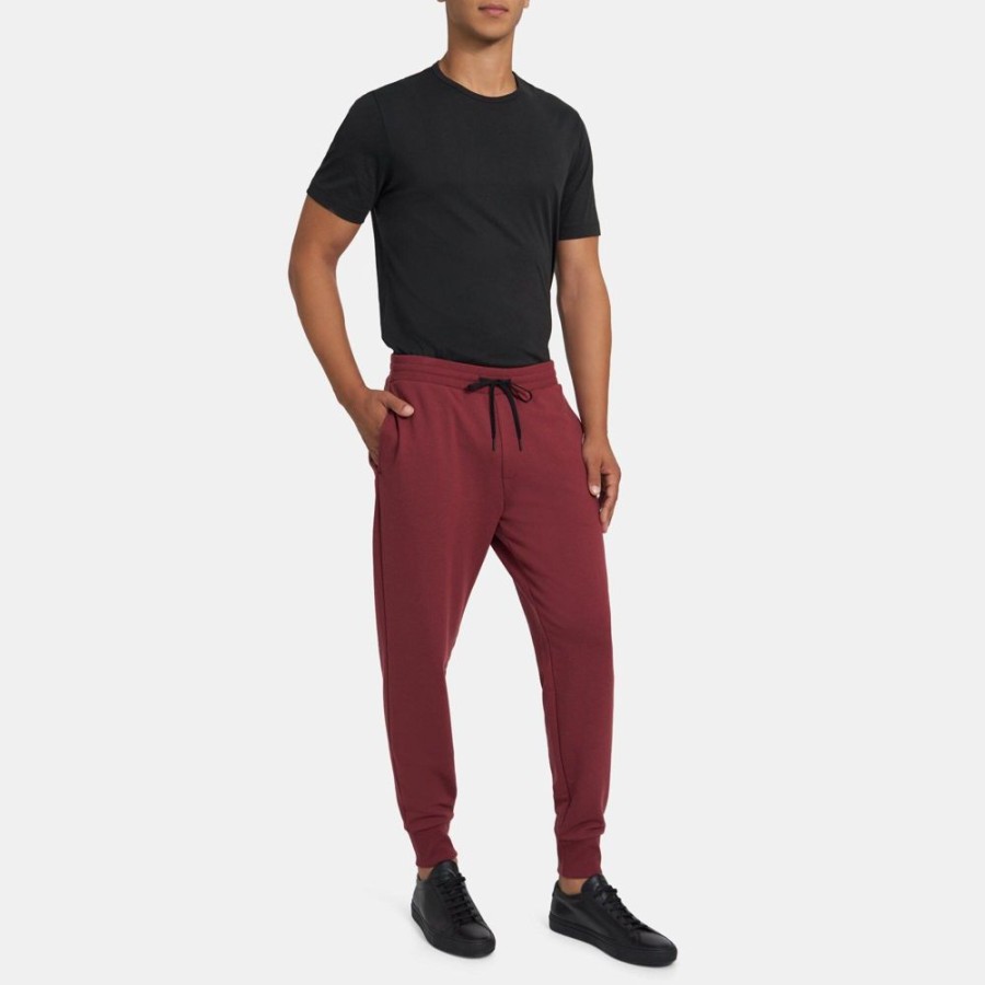 Men Theory Outlet | Essential Sweatpant In Cloud Fleece Dk Sierra