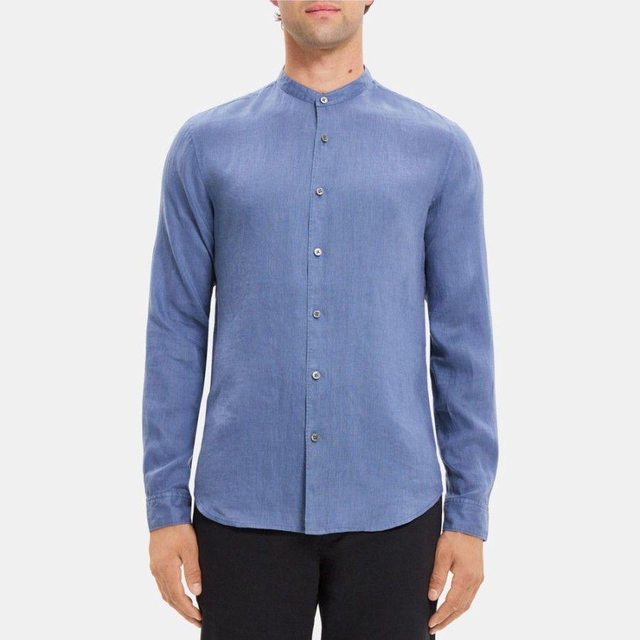 Men Theory Outlet | Rammy Shirt In Linen Bering