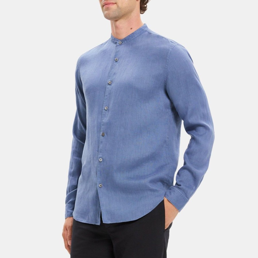 Men Theory Outlet | Rammy Shirt In Linen Bering