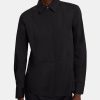 Women Theory Outlet | Tuxedo Shirt In Stretch Cotton Black