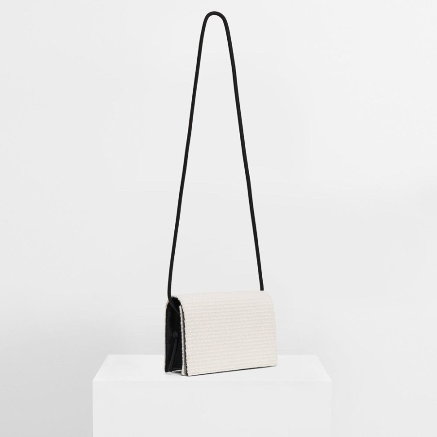 Women Theory Outlet | Flat Bag In Raffia White