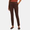 Women Theory Outlet | Slim Pant In Tech Knit Redwood