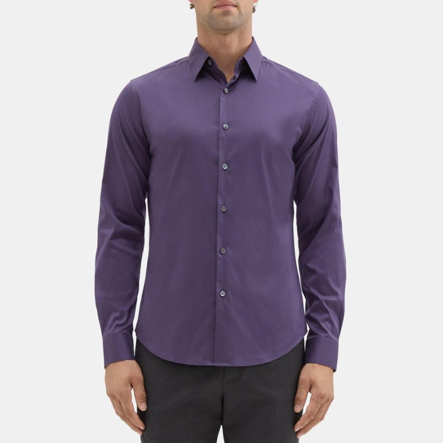 Men Theory Outlet | Tailored Shirt In Stretch Cotton