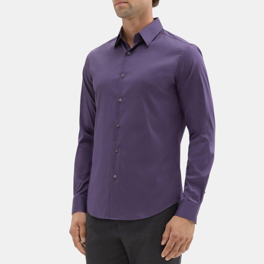 Men Theory Outlet | Tailored Shirt In Stretch Cotton