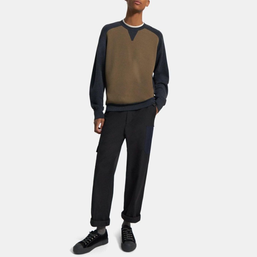 Men Theory Outlet | Knit Combo Sweatshirt