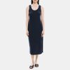 Women Theory Outlet | Scoop Neck Dress In Slub Cotton